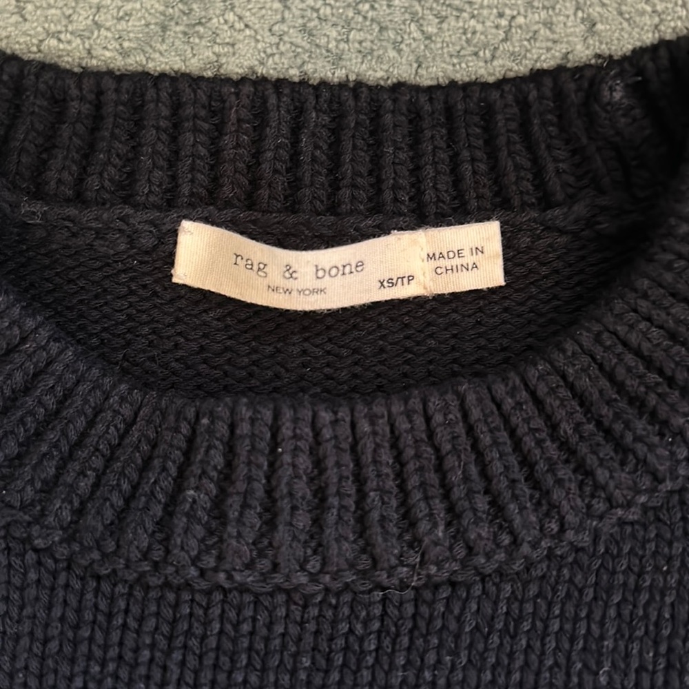 Rag & bone navy sweater